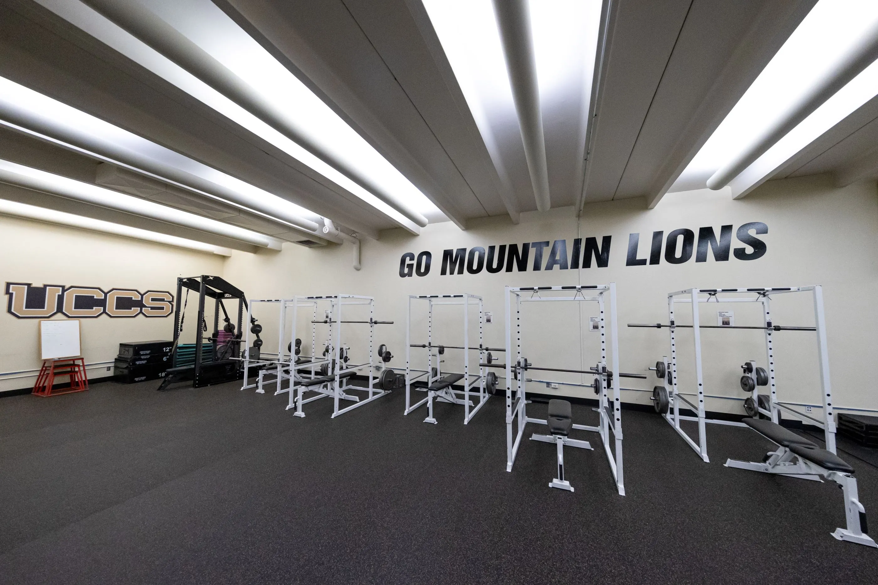 The workout room for athletics